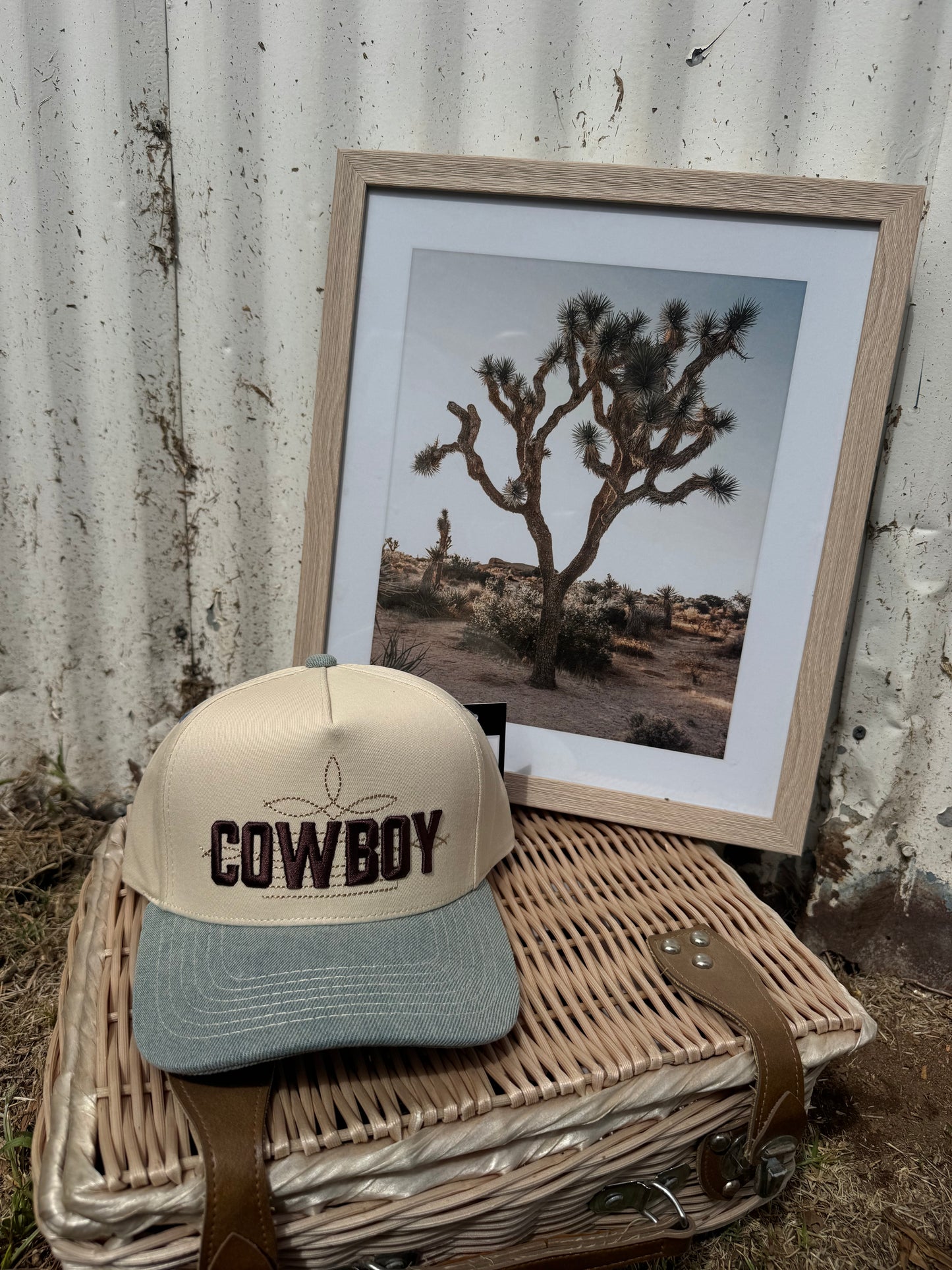 Cowboy denim cap
