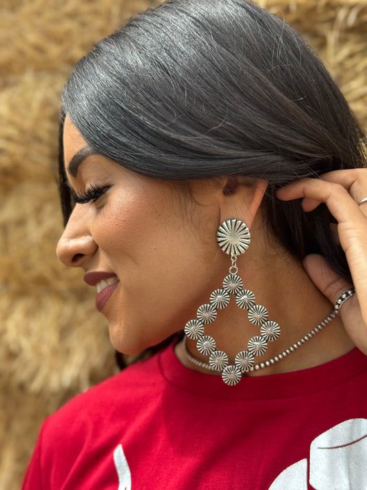Silverton concho earrings
